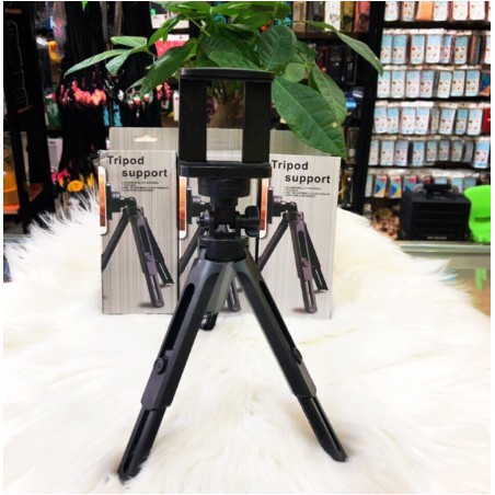 < Giá đỡ 3 chân  Giá Đỡ Tripod Support 3 Chân Đỡ Điện Thoại, Máy Ảnh - Nhỏ Gọn, Chắc Chắn có bán riêng remote <3