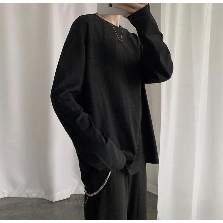 [ĐỘC ĐÁO] Áo thun trơn phom rộng,áo thu đông nam nữ,áo phông dài tay nam nữ,áo thun Unisex. | BigBuy360 - bigbuy360.vn