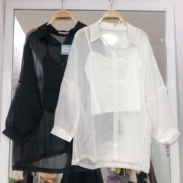 Sơ mi trong kèm áo 2 dây