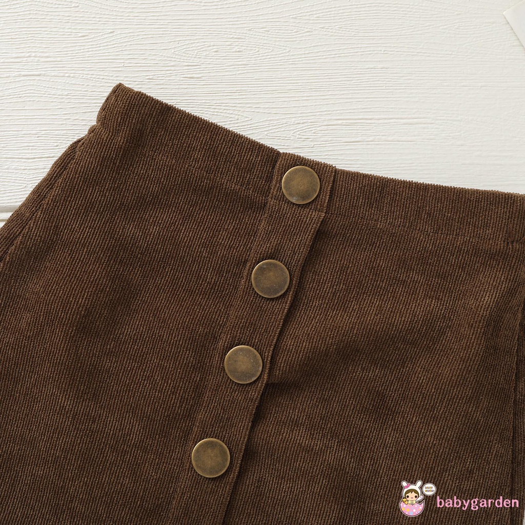 Váy Mini Màu Trơn Thời Trang Cho Bé Gái