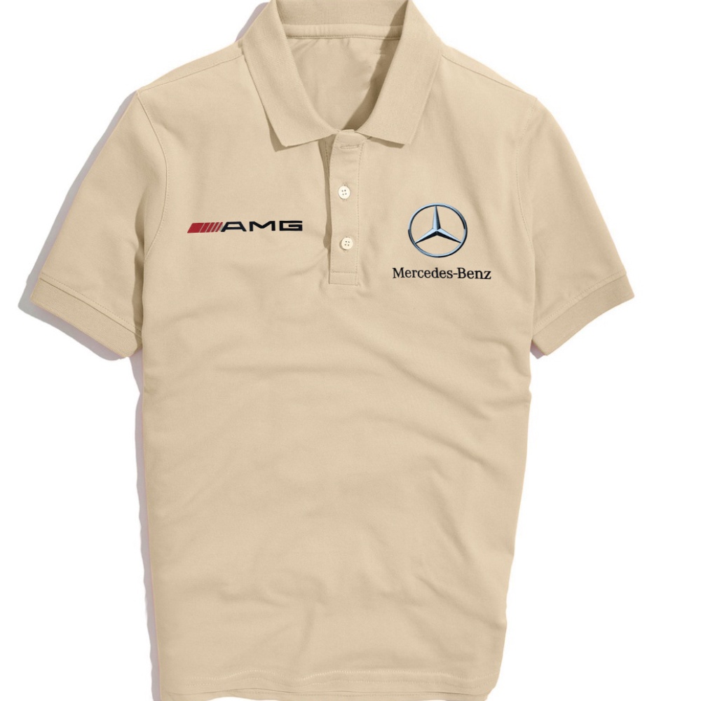 Áo thun polo Mercedes AMG cotton cao cấp có cổ Chính Hãng, Áo polo nam sang trọng, mát, không xù lông dihu fashion