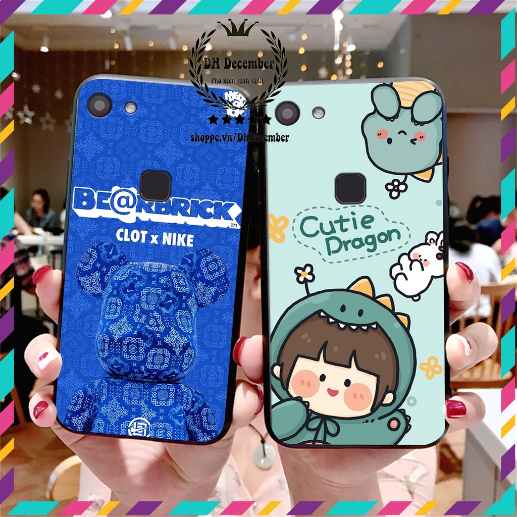 Ốp lưng Vivo V7 / V7 PLUS in hình 3D lucky, gấu Brick xinh xắn - KHÔNG NÊN BỎ LỠ