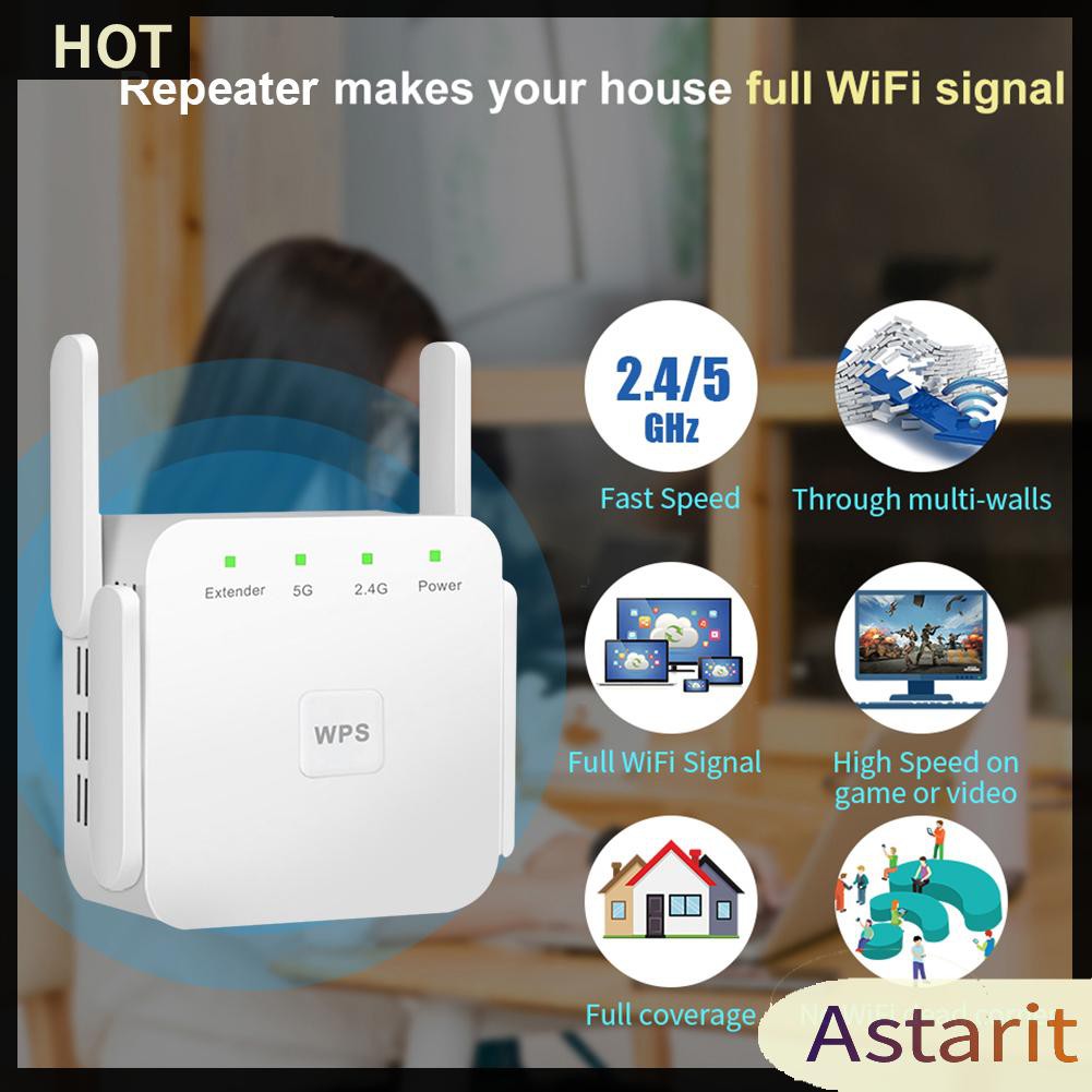 Bộ Khuếch Đại Sóng Wifi 4 Chấu Eu 2.4ghz 5.8ghz 1200mbps | BigBuy360 - bigbuy360.vn