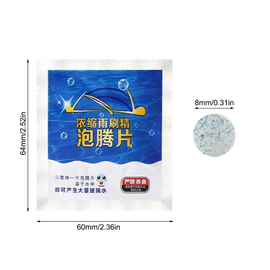 ❤️1pcs Xe hơi Chất làm sạch rắn phía trước Kính chắn gió Gạt nước kính Máy lau kính Nước lau kính Máy lau kính Gạt nước lau cửa sổ Thích hợp cho mọi loại kính