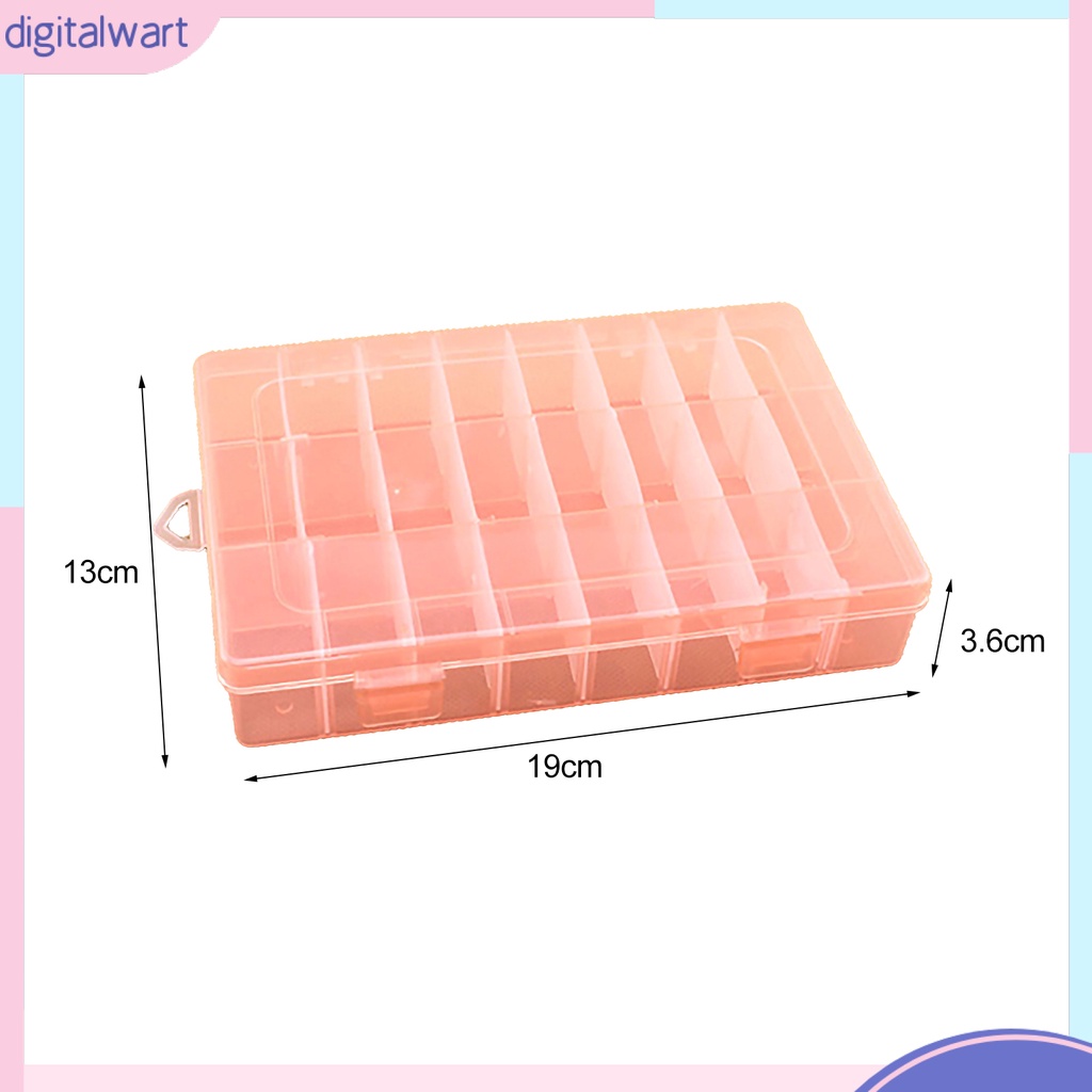 Hộp Nhựa PP Trong Suốt 24 Ngăn Đựng Đồ Thủ Công