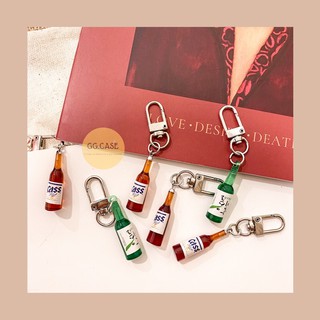 Móc khoá giá rẻ chai bia rượu Hàn Quốc cực độc (hình thật)