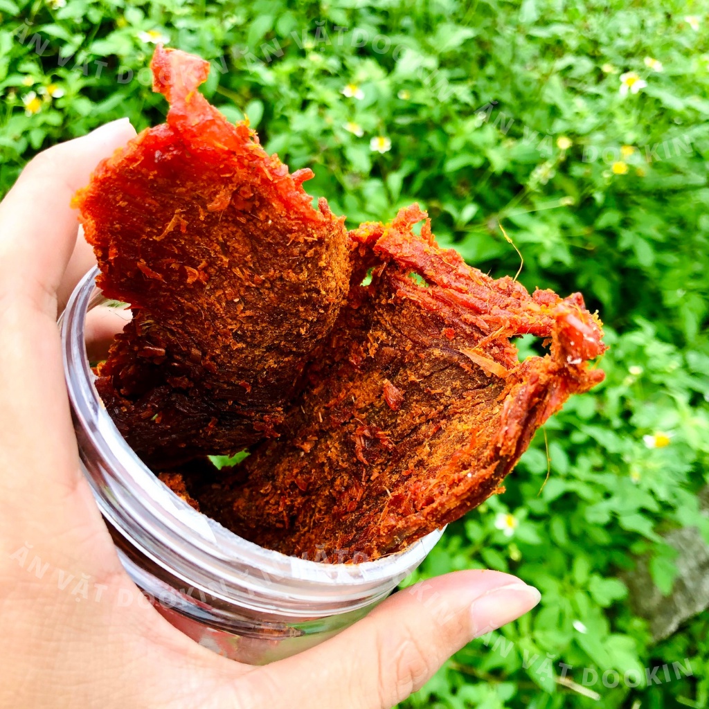 Khô bò miếng mềm đặc biệt loại 1 200g DooKin đồ ăn vặt vừa ngon vừa rẻ | BigBuy360 - bigbuy360.vn