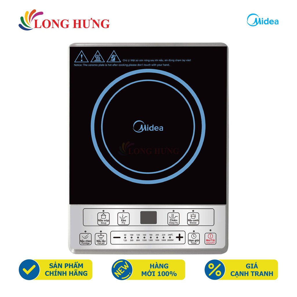 Bếp điện từ Midea MI-B2015DE - Hàng chính hãng