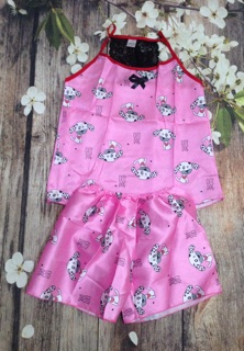 Bộ pijama phi bóng 2 dây
