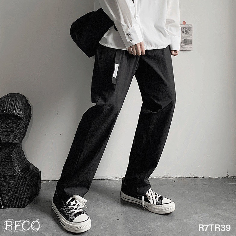 Quần vải nam nữ Hàn Quốc dáng rộng Trousers Loose R7TR39