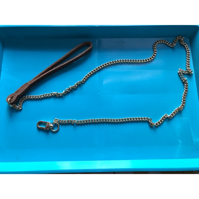 Dây xích inox tay cầm da