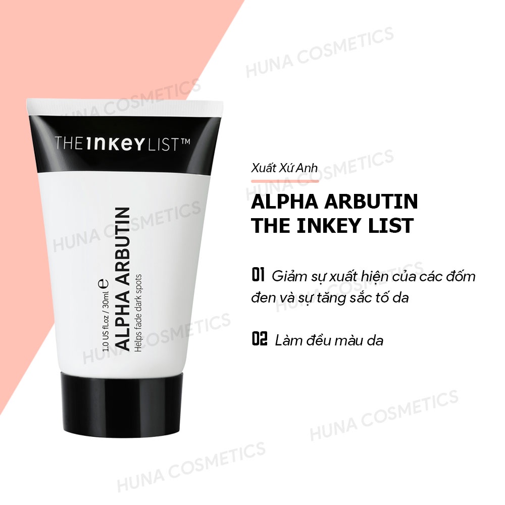 [BILL SEPHORA] SERUM ALPHA ARBUTIN  CỦA THE INKEY LIST 30ML  GIÚP LÀM TRẮNG DA, SÁNG DA, GIẢM SẮC TỐ, NÁM