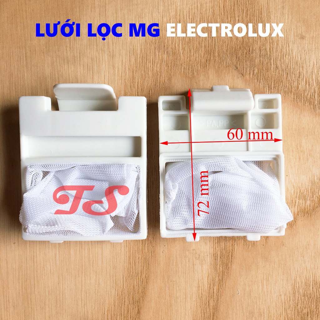 [SẴN HÀNG] Túi lọc rác máy giặt Electrolux 60x72mm - lưới lọc rác máy giặt Electrolux chọn kích thước như hình