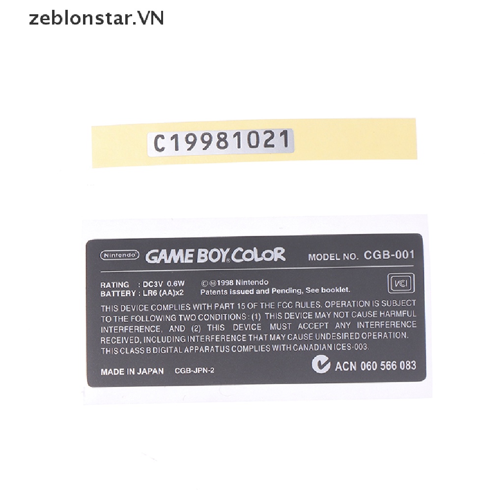 1 Miếng Dán Ngôi Sao Thay Thế Cho Máy Chơi Game GBC