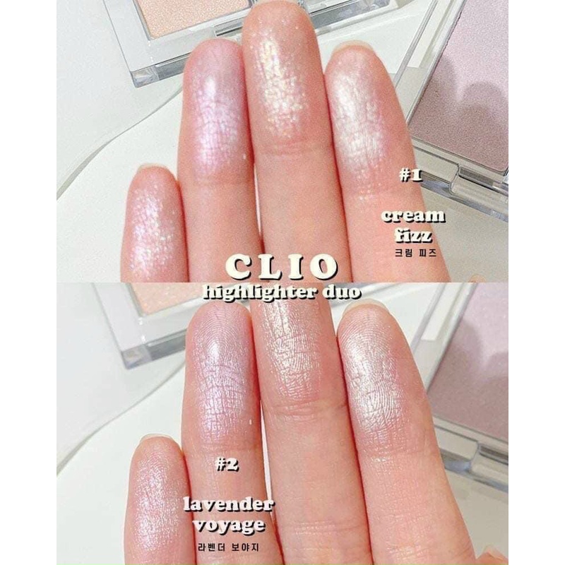 Phấn bắt sáng Clio 2 ngăn