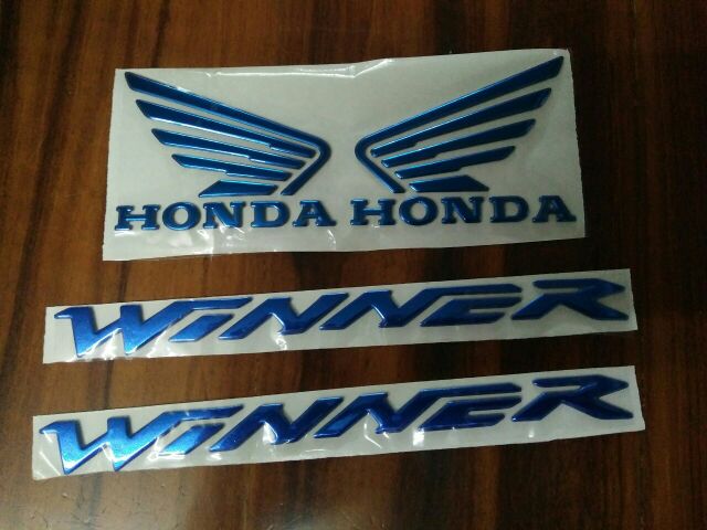 Bộ tem nổi Winner màu xanh dương new