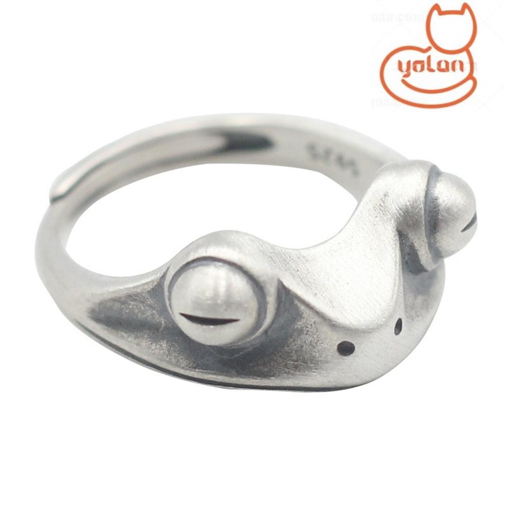 Nhẫn hình chú ếch bằng kim loại thời trang đáng yêu độc đáo cho nam nữ