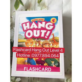 Flashcard hang out level 4☘️144 thẻ size a5 siêu đẹp