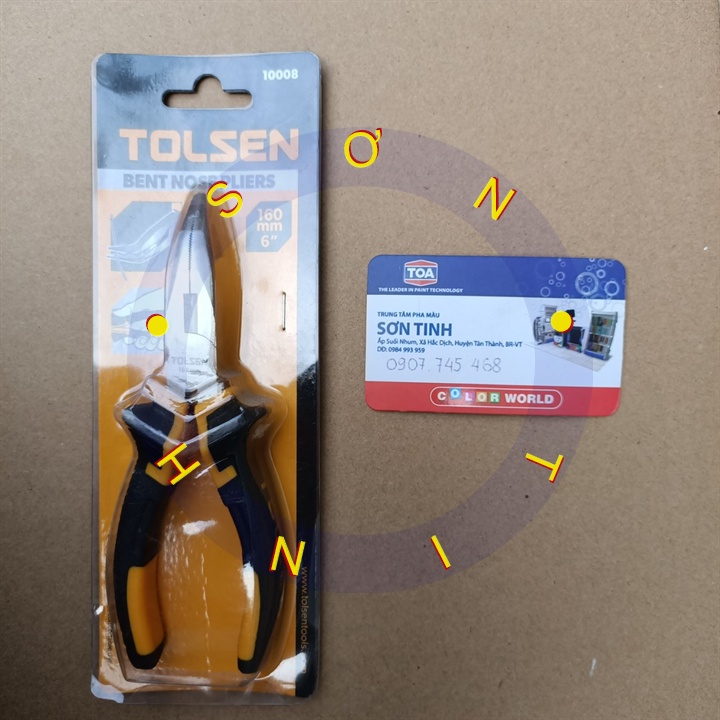 Kìm nhọn cong 6 inch Tolsen 10008