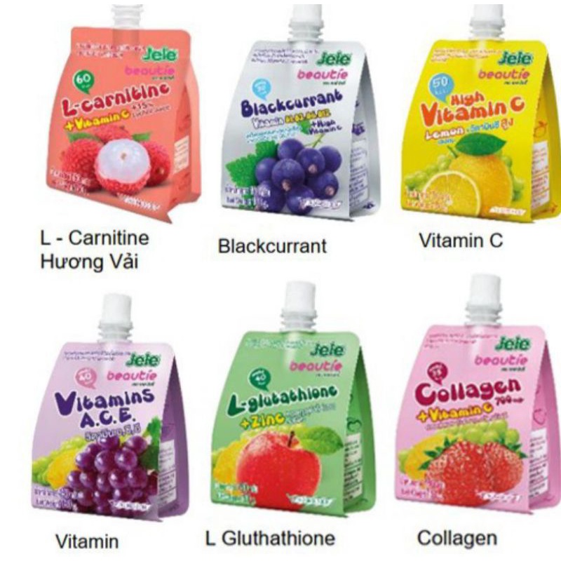 thùng nước ép thạch trái cây jele thái lan 36 bịch