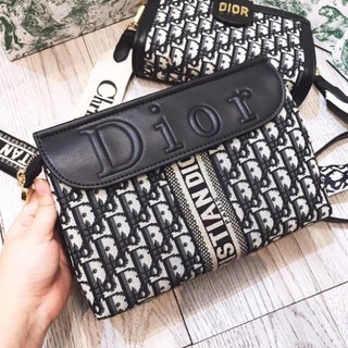 Túi Đeo Chéo , Clutch đior thổ cẩm nắp gập