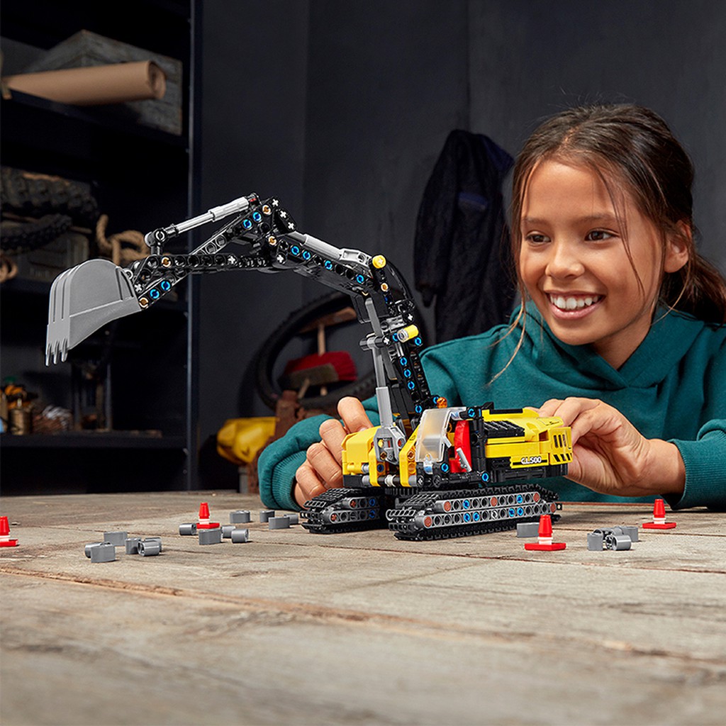 42121 Iego Technic  Heavy Duty Excavator - Đồ chơi lắp ráp Iego  TECHNIC Xe máy xúc hạng nặng