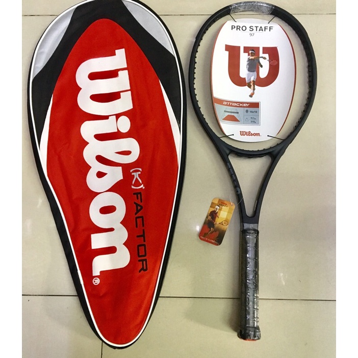 VỢT TENNIS WILSON PROSTAFF 270g 97L( tặng cước đan+cuốn cán vs)