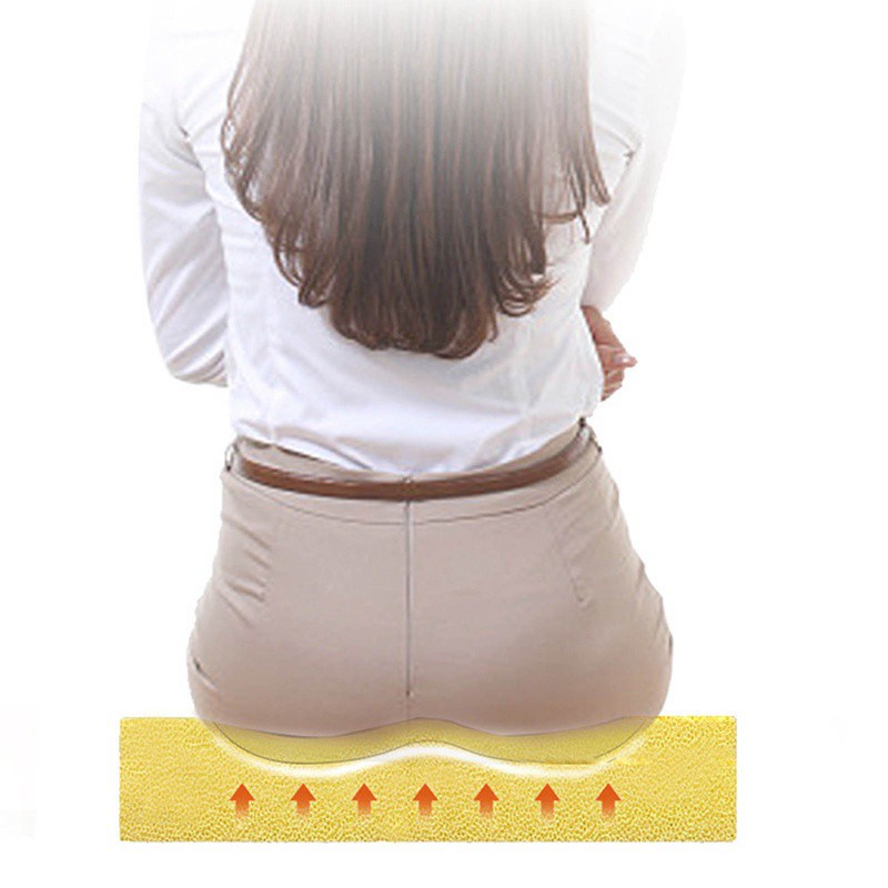 Đệm lót ghế ngồi xe hơi giảm đau lưng dưới bằng cao su non màu sắc