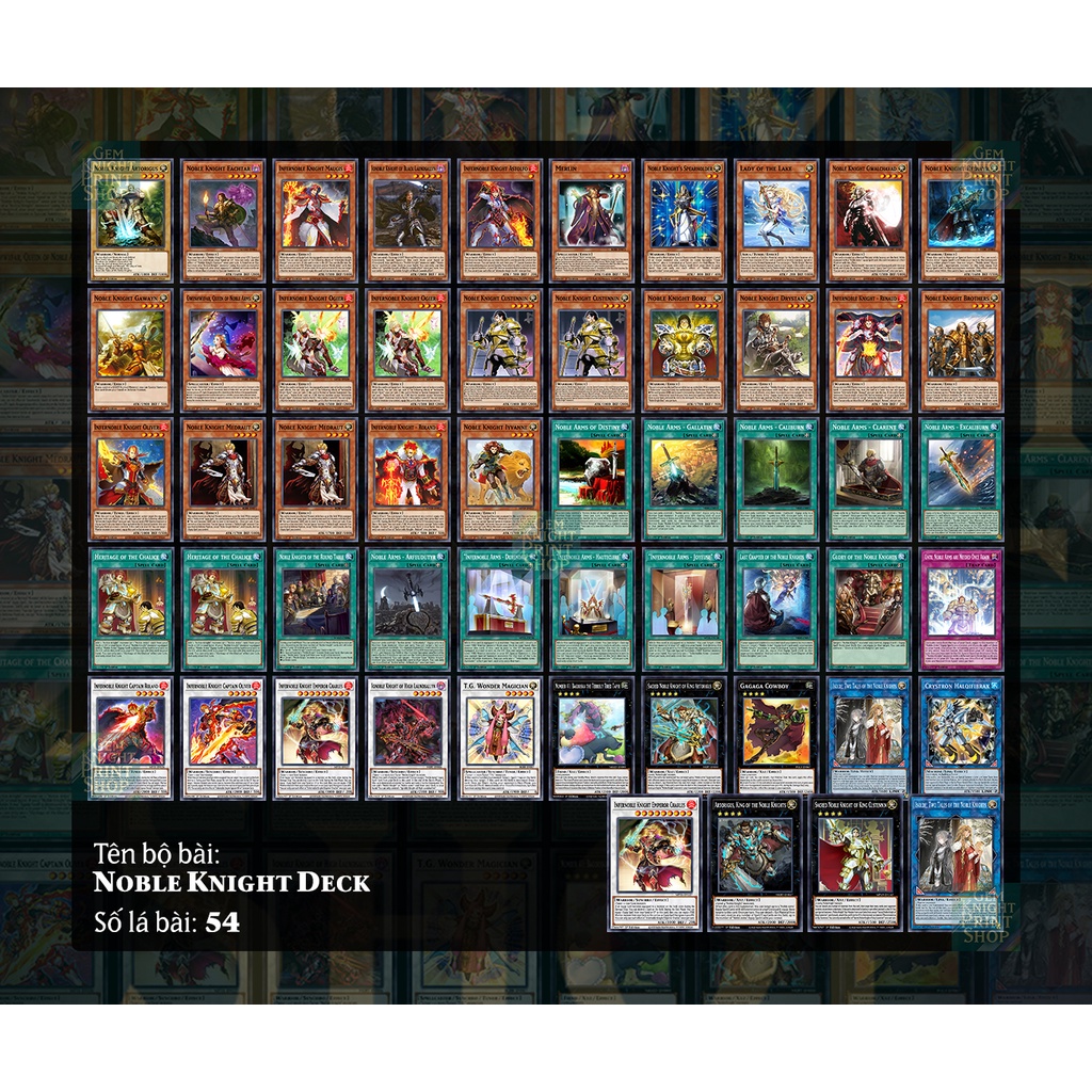 Bộ bài Yugioh - Noble Knight - Structure Deck