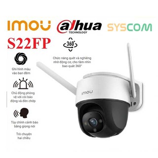 Camera 2M PTZ (XOAY) Ngoài Trời WIFI IMOU IPC -CRUISER S22FP - IPC-F22P Màu Ban Đêm Thông Minh (Hàng Chính Hãng)