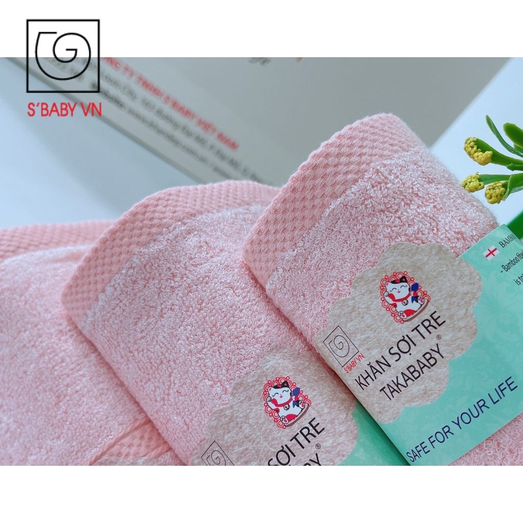 Combo 2 Khăn Quấn Đầu Sợi Tre Cao Cấp S'BABY 35x78cm Tiêu Chuẩn Xuất Nhật, An Toàn Cho Da - CB000013