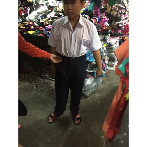 Free ship  Áo sơ mi trắng học sinh cấp 1