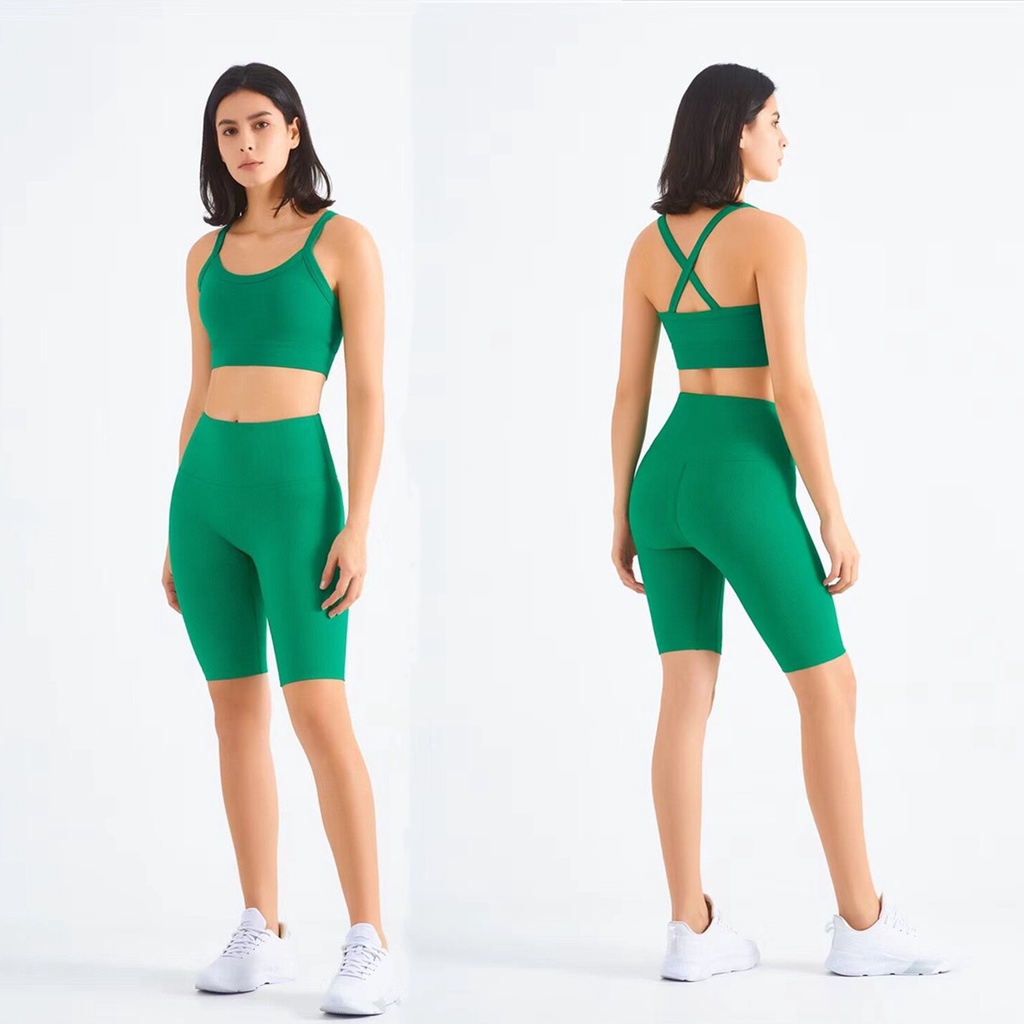 Bộ đồ thể thao Hoppe Fumeng gồm áo ngực và quần short cho nữ