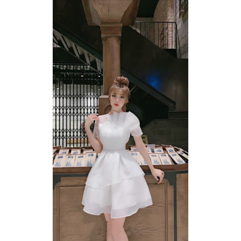 VÁY XÒE TẦNG THIẾT KẾ CHẤT LIỆU MỀM MỊN V260