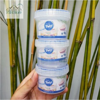 Bộ 3 hộp bảo quản thực phẩm nắp vặn Lock&Lock Twist dung tích 150mlx3 LLS111