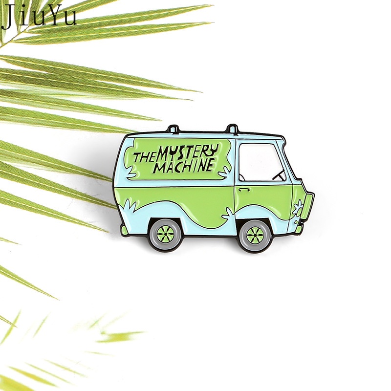 Ghim Cài Áo Hình Xe Buýt Hoạt Hình Đáng Yêu Bằng Hợp Kim Làm Quà Tặng Cho Nữ