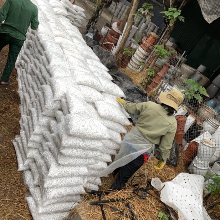 Đá sỏi Trắng Cao Cấp trồng chậu cây cảnh, trang trí bể cá, thủy sinh, hồ hòn non bộ, tiểu cảnh, lót nền sân vườn
