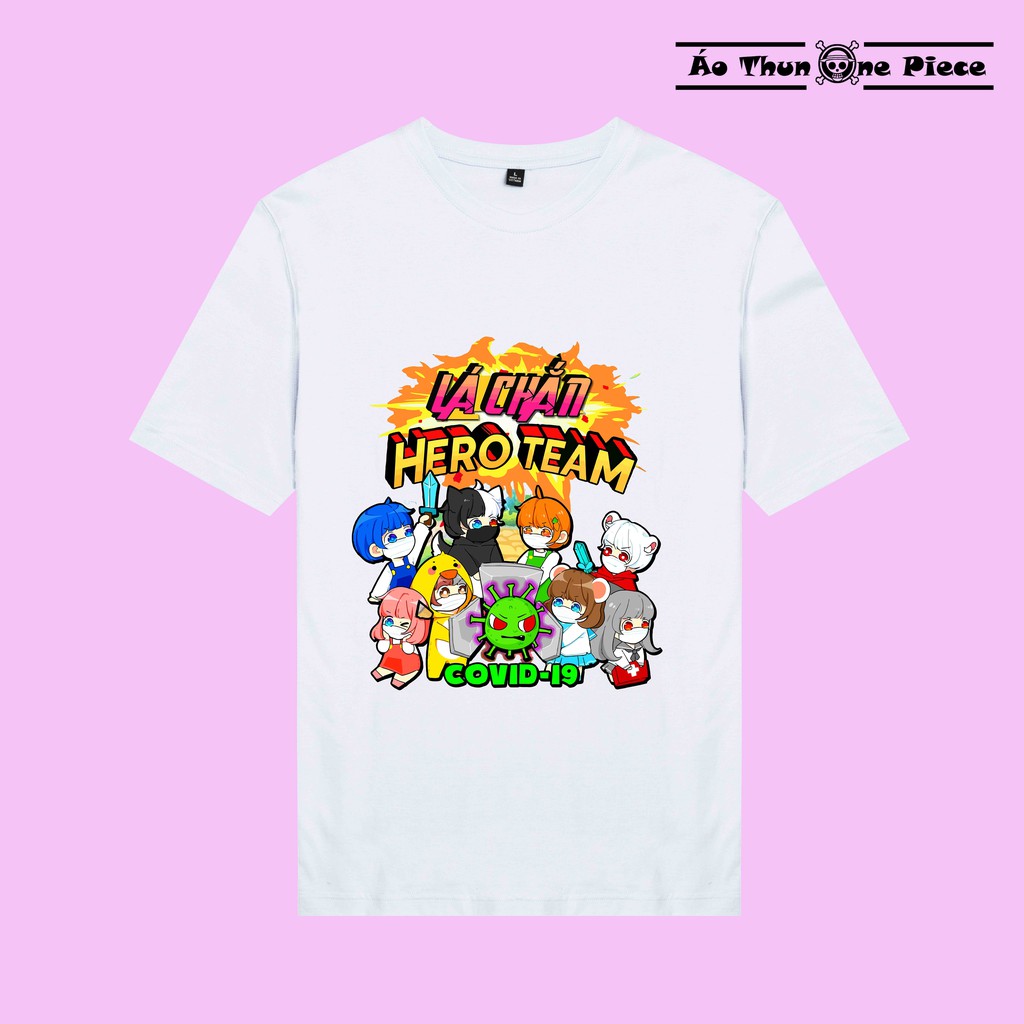 Áo thun in hình Áo Thun In Hình "Lá Chắn Hero Team" Mini World Cực Đẹp - Áo Thun Game giá rẻ -Nhận in theo yêu cầu