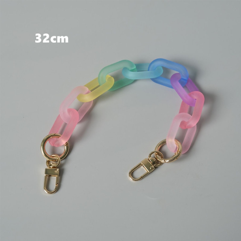 Dây Xích Acrylic Dày Dặn Nhiều Màu Sắc Dùng Trang Trí Túi Xách
