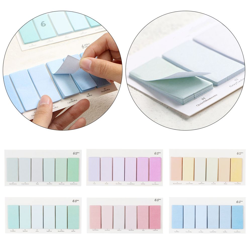 Set 120 Giấy Ghi Chú Nhiều Màu Sắc Dễ Thương Dùng Trang Trí Sổ Tay DIY