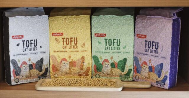 Cát vệ sinh đậu nành tofu (xả bồn cầu)6l