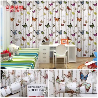 10m giấy dán tường bướm 3D khổ 45cm