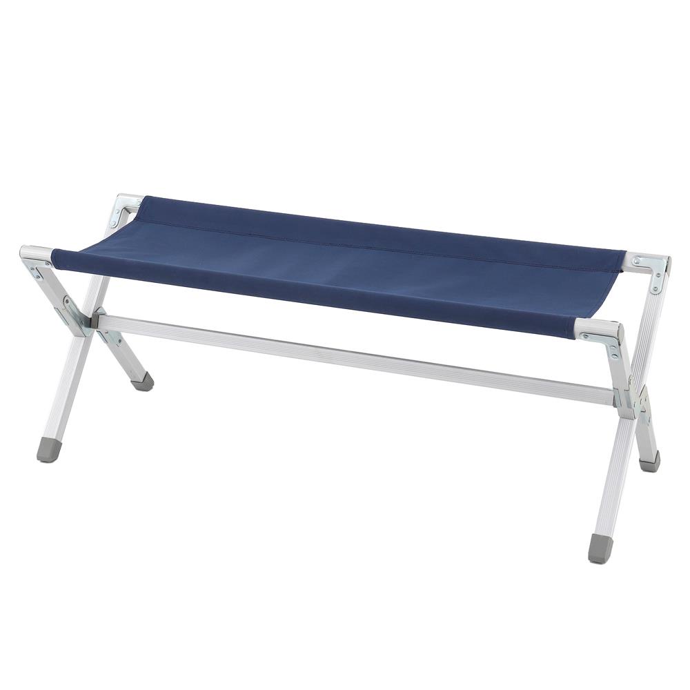 HomeBase SPRING Ghế dã ngoại có thể gấp được bằng nhôm W108xH40xD37cm màu xanh/bạc