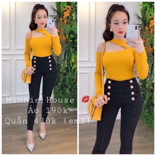 Áo thun tay dài khoét vai