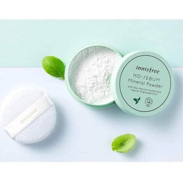 [Đủ bill] Phấn phủ bột Innisfree NO SEBUM