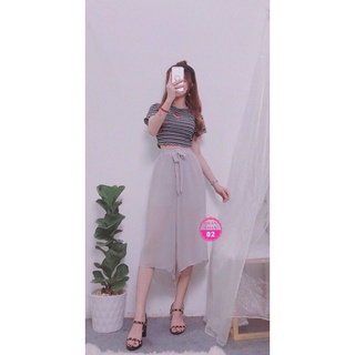 Quần ống rộng voan