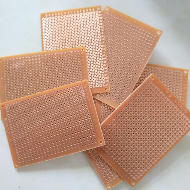Phíp đồng đục lỗ hàn linh kiện điện tử5x7cm