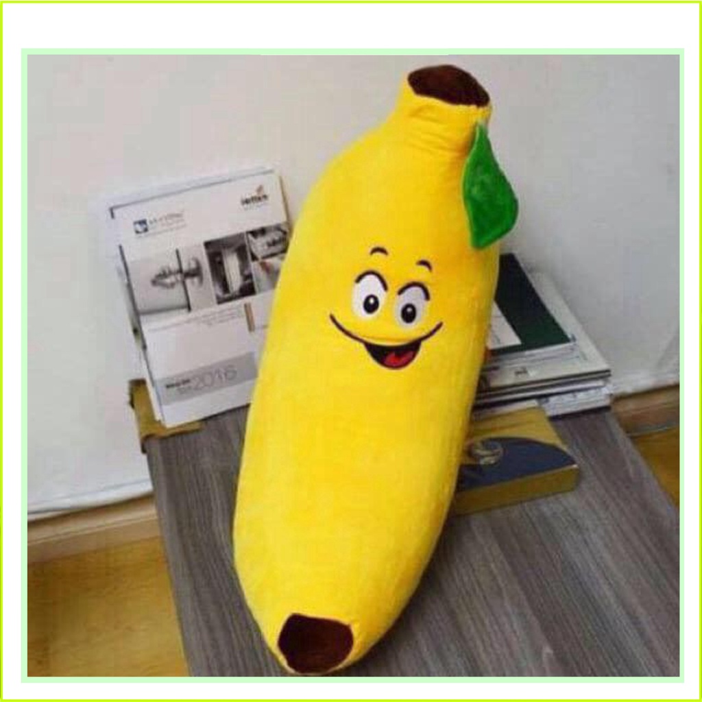 Thú nhồi bông quả chuối, gối ôm hình chuối ngộ nghĩnh đáng yêu size 70cm dễ thương