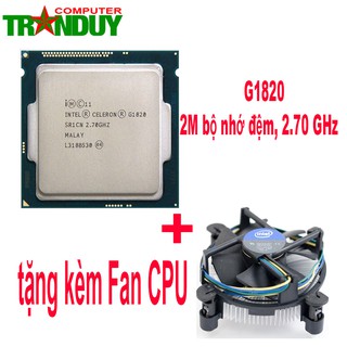 CPU Intel Socket 1150 Pentium G1820/G3220/G3250/ hàng tray tặng kèm Fan CPU New