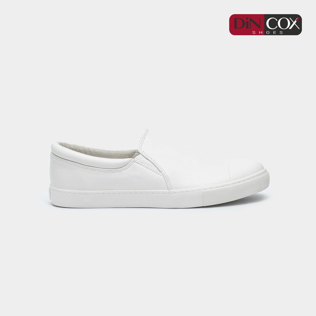 Giày Lười Nam DinCox Shoes C38 FULL WHITE